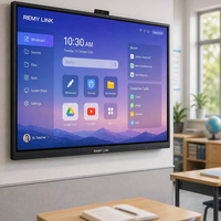 Tableau blanc interactif 4K de 75 pouces multi-touch pour réunions d'affaires et vidéoconférences OEM ODM