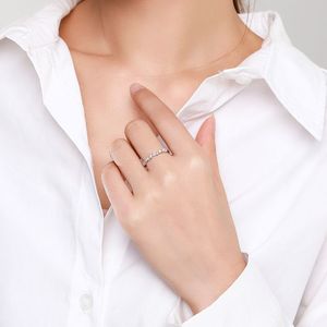 Bijoux Ada, style élégant, anneaux en argent 925 pour <span class=keywords><strong>femme</strong></span>, anneaux en zircone cubique pour un usage quotidien - Product Image 4