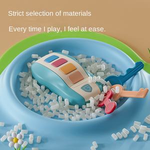 Zhiqu Unisex di plastica telecomando chiave giocattolo per la prima educazione dei bambini morbido <span class=keywords><strong>colla</strong></span> a denti <span class=keywords><strong>Puzzle</strong></span> con funzione di musica per il bambino - Product Image 4