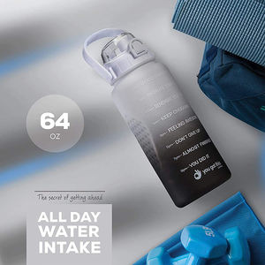 Botella De Agua De 2 Litros Botella De Agua 2 Litros <strong>2Ltr</strong> 1/2 Gallon Motivational Bpa Free Water <strong>Bottle</strong> - Product Image 3