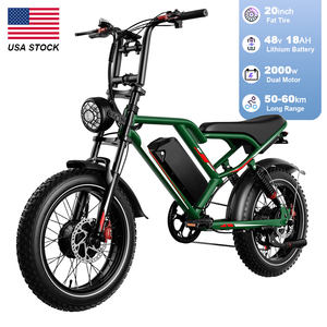 Armazém dos EUA S8 2000w Poderosa Motocicleta Andando Bicicleta Elétrica Cidade E Cruz Montanha Leve MTB Fat Tire Bicicleta Elétrica - Product Image 1