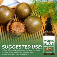 SUNI OEM ODM Gouttes liquides de fruit du moine 100% pur extrait de fruit du moine biologique en sachets édulcorant sans érythritol