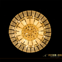 Nouvelle applique murale en verre doré, luminaire en cristal pour plafond, luminaire décoratif pour faux plafond