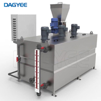 Installation de traitement des eaux usées Réservoir de mélange de poudre de polymère Équipement Machine de dosage Pam Floculant Système d'unité de préparation de polymère/