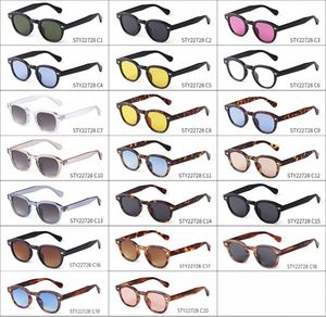 Lunettes de soleil vintage rondes rétro colorées avec rivets, logo personnalisé 2025, protection UV400, petite monture, style punk pour hommes et femmes - Product Image 6