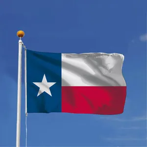 텍사스 주 깃발 3x5FT 텍사스 깃발 옥외에서 품질 폴리 에스터 생생한 색상 이중 스티치 황동 그로밋 장식