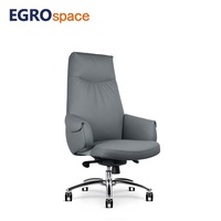 Solution de mobilier de conférence personnalisée EGROspace, chaise de bureau ergonomique pivotante en cuir réglable