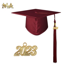 Uniforme escolar de alta calidad 2025 vestido de graduación negro y <span class=keywords><strong>gorra</strong></span> para graduación u otro color vestido de graduación y <span class=keywords><strong>gorra</strong></span> con borla - Product Image 5