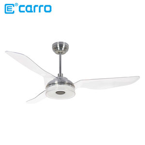 Tiêu Chuẩn Mỹ 52 Inch Trong Suốt Ba Cánh Quạt Quạt Trần Thông Minh Với Đèn LED - Product Image 2