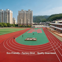 Système hybride professionnel de 400 m, revêtement de sol sportif en EPDM Tartan, piste de glisse intérieure pour salle de sport, protection de sol souple, certifié IAAF