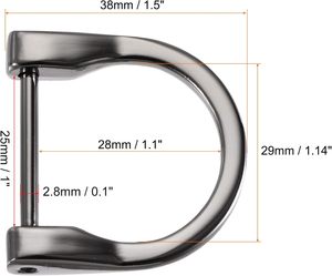 Anillas en D en forma de U con tornillo de sujeción tipo herradura - Product Image 2
