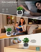 Mini-pots de fleurs intelligents pour dropshipping : 49 expressions riches, 7 capteurs intelligents et puces IA pour une culture de plantes facile et amusante