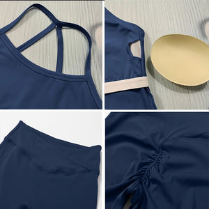 2 Potong Pakaian Yoga Wanita, Setelan Olahraga, Pakaian Atletik, Setelan Pilates, Setelan Fitness, Setelan Olahraga Gym, Bra Olahraga Push Up, Legging - Product Image 6