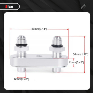 แผ่นอะแดปเตอร์หม้อน้ำมันเกียร์อัลลอยด์อะลูมิเนียมขนาด6AN สำหรับ6L80E 6L90E 8L90E อัพเกรดและติดตั้งทดแทน - Product Image 2