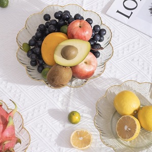 Transparent Pet Fruit <b>Plate</b> Flower Shape Food Grade Plastic For Home Party Snack Storage - Product Image 2