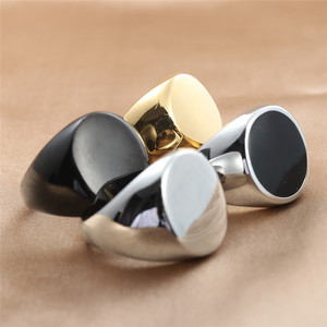yunnique Men's <b>Titanium</b> Steel Geometric <b>Rings</b> Retro Punk Style Multi Color Fashion Jewelry Gift - Product Image 1