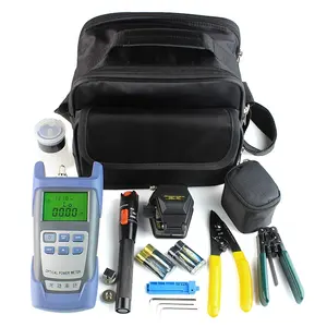 FTTH Fiber Optic Cleaver Tools Kit with Fibra Optica Power Meter Visual Fault Locator Opm Vfl Light Source