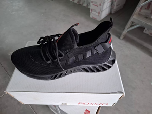 Scarpe da Cross Training Fitness con Tomaia in Mesh e Suola in Gomma Unisex Nere 256 - Product Image 3