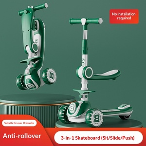 Nouveau tricycle en métal <span class=keywords><strong>3</strong></span> en 1 pour enfants, possibilité de s'asseoir, de glisser et de pousser avec pédale, à partir de <span class=keywords><strong>3</strong></span> ans - Product Image 2