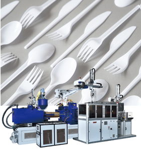 Machine de moulage par injection à grande vitesse pour la fabrication de couverts en plastique - Product Image 1