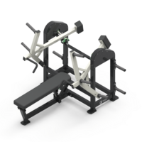 Mpks PR01 Machine de développation pectorale à banc plat, à charge de plaques en acier, avec fonctions réglables, pour équipement de salle de sport et entraînement des pectoraux