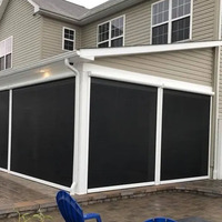 Proyecto de suministro de persianas para exteriores, sistema de sombra enrollable resistente al viento motorizado para ventanas de edificios de gran altura
