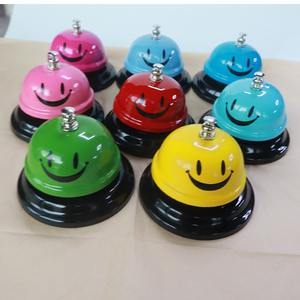 Campana Metálica de Alta Calidad con Cara Sonriente, Campana de Servicio para Restaurante, Bar, Decoración de Escritorio, Venta <span class=keywords><strong>al</strong></span> Por Mayor - Product Image 1