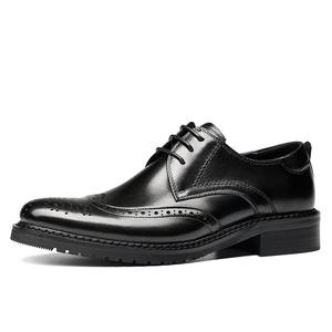 Zapatos Formales de Hombre de Cuero Vacuno Genuino con Punta Puntiaguda, Estilo Brogue, con Suela Antideslizante e Interior Confortable - Product Image 5