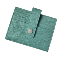 Dompet Kartu Kulit Sapi Portabel Model Terbaru 2026 Desain Multi-Kartu Dengan Ritsleting Halus