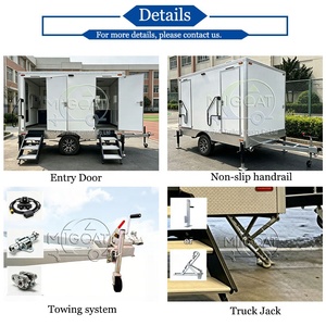 Bagno Mobile Portatile a 2 Postazioni con Asse Singolo, Impermeabile e di Alta Qualità, per Matrimoni, Festival ed Eventi all'Aperto - Product Image 4
