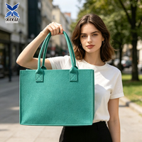 Sac fourre-tout personnalisé en tissu non tissé vert, sac à main brodé, imprimé en sérigraphie, sac de shopping, sac écologique réutilisable, grande capacité