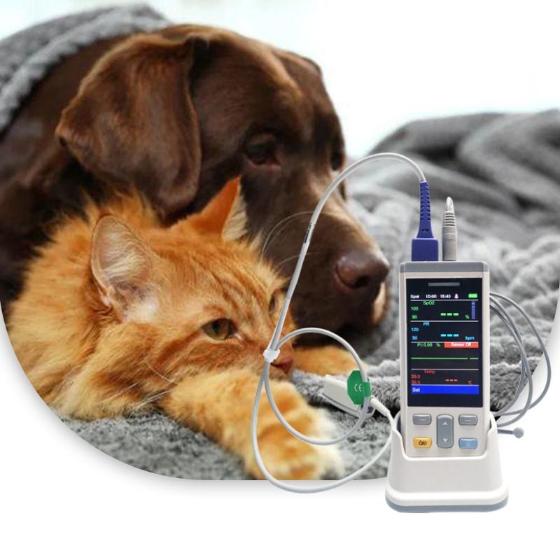 Spo2 Monitor For Pets PC100SV Veterinary Pulse Oximeter with SPO2 for Pet Multi Parameters ...