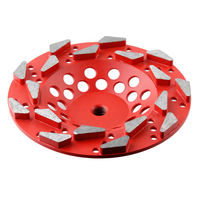 Disque de polissage diamanté pour meuleuse d'angle 7 pouces, outils abrasifs pour béton, meules diamantées en forme de coupelle, disques de meulage pour béton