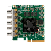 TC210N5SDI 4 canales 12G 6G 3G SDI entrada 1 Ch 12G-SDI salida 8K 4K60fps 2K 1080p tarjeta de captura y salida de transmisión en vivo