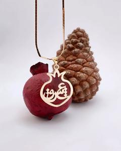 Personalizado <span class=keywords><strong>Granada</strong></span> 18K chapado en oro hip hop diamante Acero inoxidable moda joyería fina colgantes dijes collares fabricante - Product Image 4