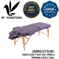Table de massage portable moderne en cuir PU léger avec repose-tête réglable et pliable pour salon, maison, hôtel, école