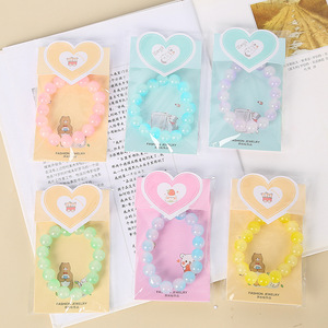 Élastiques à cheveux dégradés de 20 cm, bonne élasticité, pour Pâques, bracelet bijoux multicolores - Product Image 4