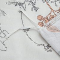 Ensemble de couette floral Style vintage 100% coton doux et léger ensemble de literie pour plantes de jardin de printemps avec fermeture à glissière et lanière d'angle