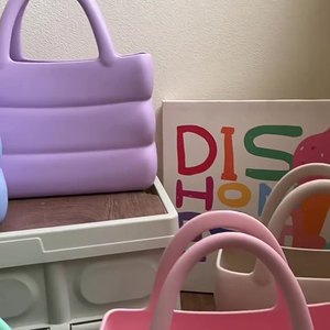 <span class=keywords><strong>Sac</strong></span> fourre-tout décontracté en EVA et silicone de haute qualité, <span class=keywords><strong>grand</strong></span> ou moyen, pour la plage, pour femmes, camping en plein air, avec impression de logo personnalisé, <span class=keywords><strong>sac</strong></span> à bandoulière - Product Image 4