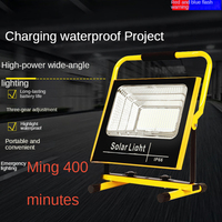 Projecteur LED rechargeable lumineux, portable, éclairage d'urgence, projecteur extérieur étanche, lampe de rue