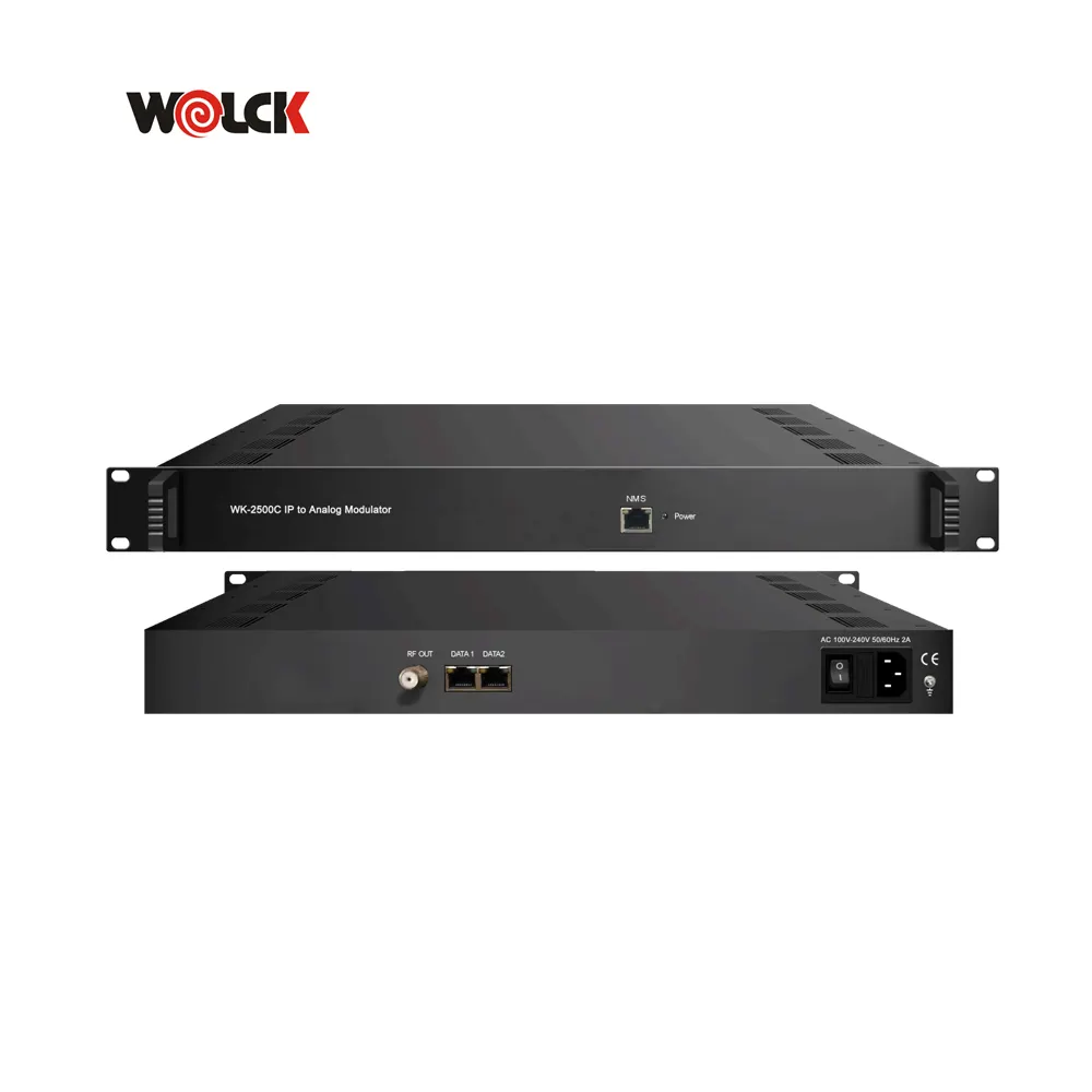 Modulateur IP vers analogique CATV RF Agile 32 en 1 64 en 1 Entrée IP PAL/BG NTSC 2500C