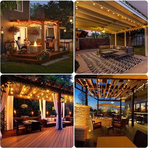 <span class=keywords><strong>T22</strong></span> Hổ Phách Dẫn Ánh Sáng Strings 220V/110V E12 IP44 Không Thấm Nước Ấm Trắng Vòng Hoa Đèn Cho Ngoài Trời Vườn Cho Đám Cưới Sân Đảng - Product Image 4