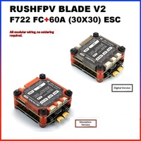 Contrôleur de vol RUSHFPV BLADE V2 F722 analogique/HD pour transmission d'images O3