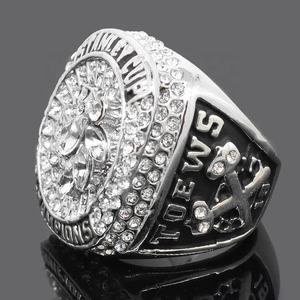 Bague de championnat des Blackhawks de <span class=keywords><strong>Chicago</strong></span> 2015, haute qualité, style classique, plaqué argent, cristal et strass, matériau principal - Product Image 3