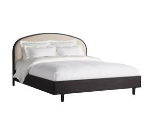 American Style Handmade Double Solid Wood Queen King <b>Bed</b> <b>Frame</b> with Soft Upholstered Headboard - Product Image 5