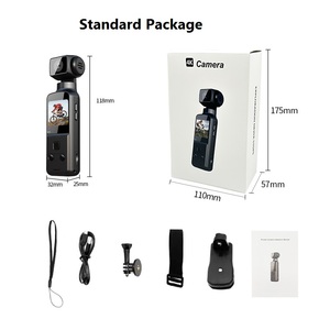 Relee Tragbare Mini 4K WiFi Sport-DV-Kamera Handgehaltene K1 EIS Outdoor-Fahrradkamera Leichte Taschen-Bewegungskamera 270 °   Drehen - Product Image 6