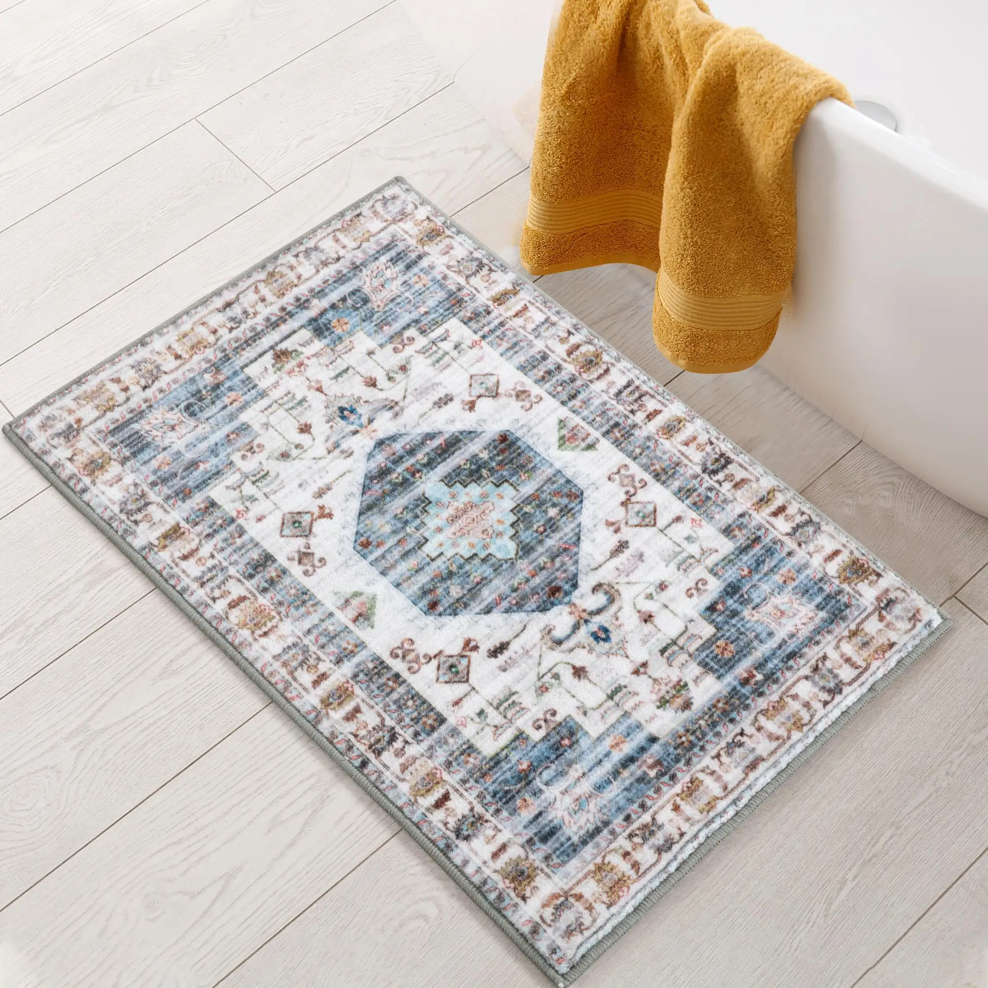 Customized Mildew-Resistant Anti-Slip Shower Mat Bathroom Doormat Kitchen rug Bath mats for bathroom