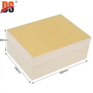 Présentoir à boucles d'oreilles en plastique à clip magnétique avec logo personnalisé, modèle DS, finition brillante, grand format, fait main, laqué, velours, bois, rectangle moderne - Product Image 2