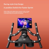 Vélo de spinning d'intérieur commercial EasyRun avec résistance électromagnétique, équipement de fitness domestique intelligent et silencieux, charge maximale de 150 kg