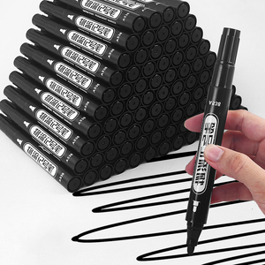 Điểm trung bình gỗ đánh dấu bút với cảm thấy lời khuyên vĩnh viễn mực đen xanh đỏ dày cơ sở dầu cho hậu cần carton - Product Image 1